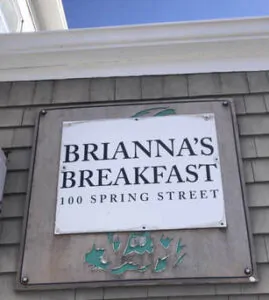 SOUTH SHORE BUSINESS REVIEW - briannas breakfast sign large