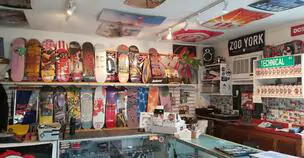 SOUTH SHORE BUSINESS REVIEW - technical skate shop wall display